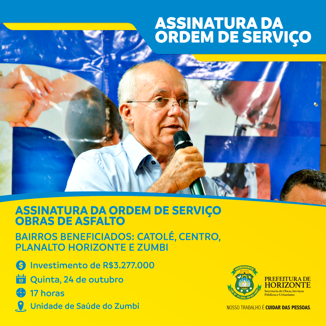 Card Piso Asfalto - Prefeitura de Horizonte