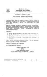 CHAMAMENTO 001 2018 - Prefeitura de Horizonte