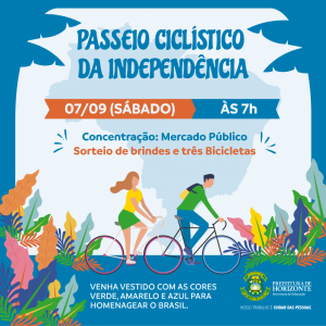 Prefeitura de Horizonte realiza grande passeio ciclístico no Dia da Independência 1 Passeio Ciclístico da Independência - Prefeitura de Horizonte