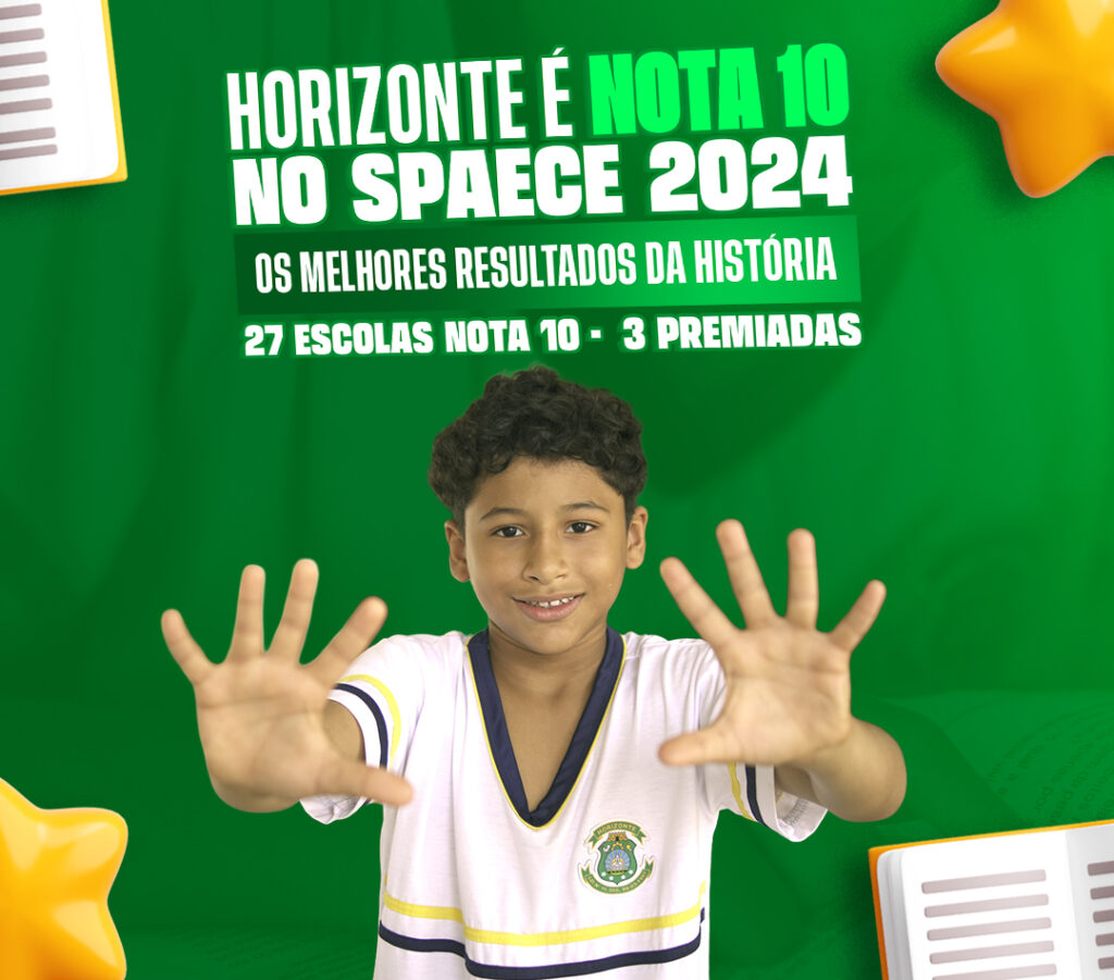 Horizonte alcança os melhores resultados da história no SPAECE 2024 1 PREFS CAPA SITE SPAECE - Prefeitura de Horizonte